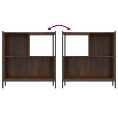 vidaXL Bookcase Brown Oak 72x28x77.5 cm Engineered Wood