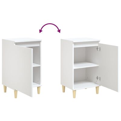 vidaXL Bedside Cabinets 2 pcs White 40x35x70 cm Engineered Wood