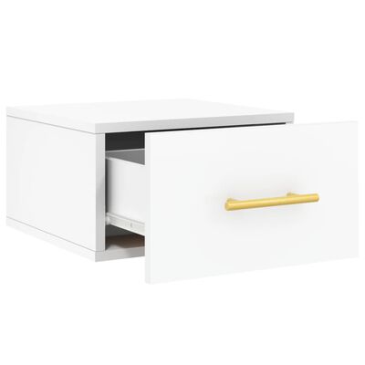 vidaXL Wall-mounted Bedside Cabinet White 35x35x20 cm