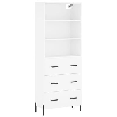 vidaXL Highboard White 69.5x34x180 cm Engineered Wood