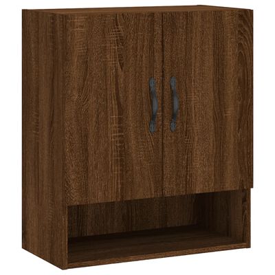 vidaXL Wall Cabinet Brown Oak 60x31x70 cm Engineered Wood