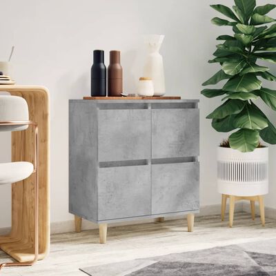 vidaXL Sideboard Concrete Grey 60x35x70 cm Engineered Wood