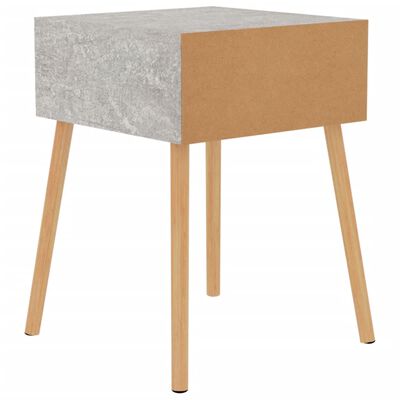 vidaXL Bedside Cabinets 2 pcs Concrete Grey 40x40x56 cm Engineered Wood