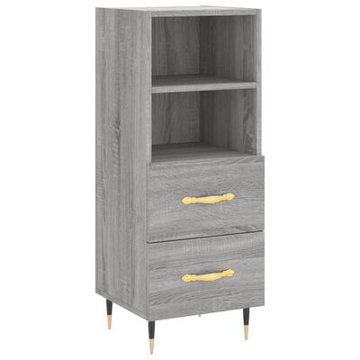 vidaXL Highboard Grey Sonoma 34.5x34x180 cm Engineered Wood