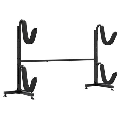 vidaXL Kayak Storage Rack for 2 Kayak 250x57x127.5 cm Steel