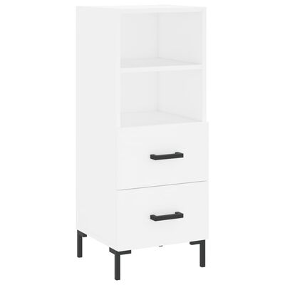 vidaXL Highboard White 34.5x34x180 cm Engineered Wood