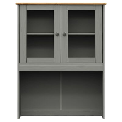 vidaXL Highboard VIGO Grey 78x40x175 cm Solid Wood Pine