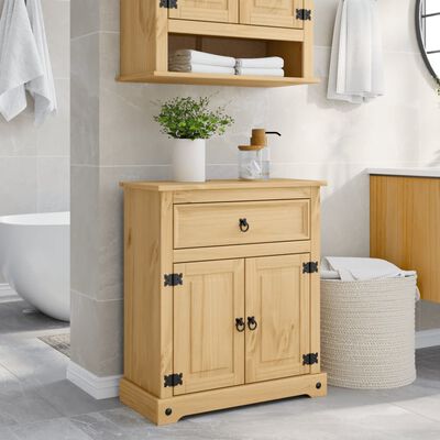 vidaXL Bathroom Cabinet Corona 70x33x80 cm Solid Wood Pine