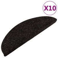 vidaXL Stair Mats Self-adhesive 15 pcs 56x17x3 cm Anthracite