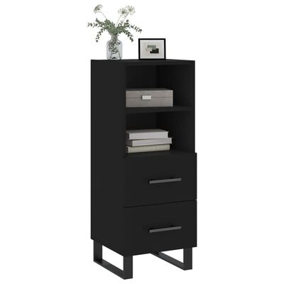 vidaXL Sideboard Black 34.5x34x90 cm Engineered Wood