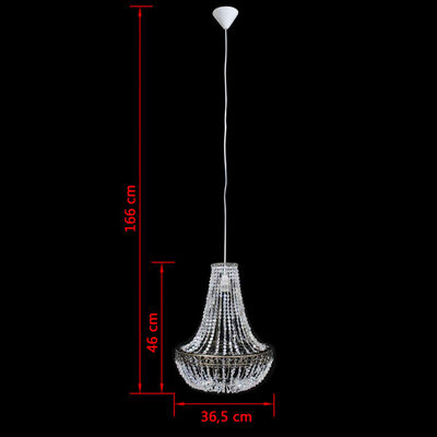 vidaXL Pendant Chandelier 36.5 x 46 cm