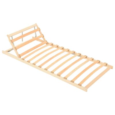 vidaXL Slatted Bed without Mattress Base Adjustable Head 80x200 cm