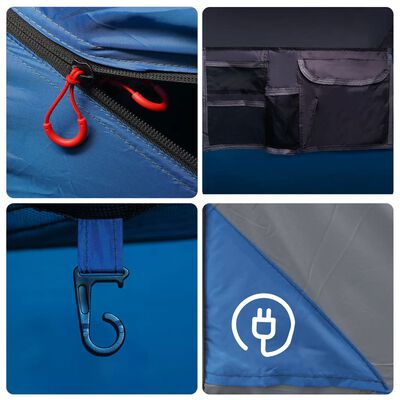 vidaXL Family Tent 6-Person Blue Quick Release Waterproof