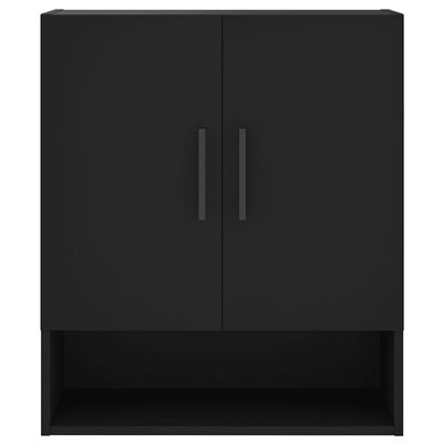 vidaXL Wall Cabinet Black 60x31x70 cm Engineered Wood