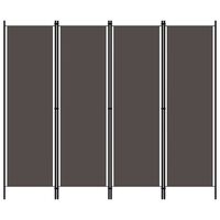 vidaXL 4-Panel Room Divider Anthracite 200x180 cm