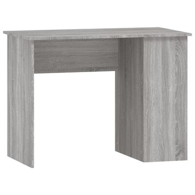 vidaXL Desk Grey Sonoma 100x55x75 cm Engineered Wood