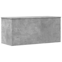 vidaXL Storage Box Concrete Grey 100x42x46 cm Engineered Wood