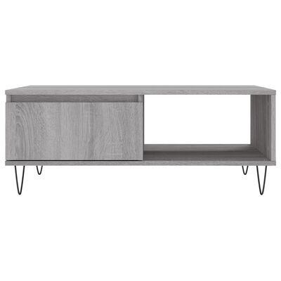 vidaXL Coffee Table Grey Sonoma 90x60x35 cm Engineered Wood