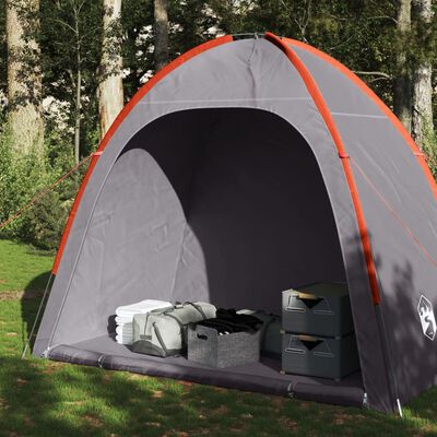 vidaXL Storage Tent Grey and Orange Waterproof