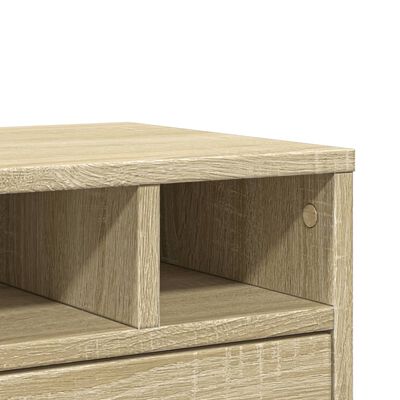 vidaXL Printer Stand Sonoma Oak 40x32x22,5 cm Engineered Wood
