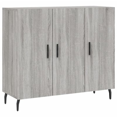 vidaXL Sideboard Grey Sonoma 90x34x80 cm Engineered Wood