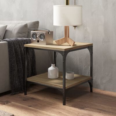 vidaXL Side Table Sonoma Oak 40x40x40 cm Engineered Wood