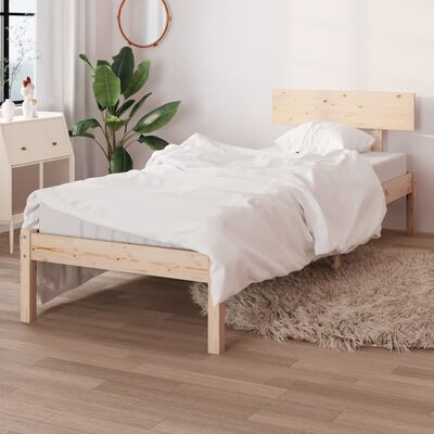 vidaXL Bed Frame without Mattress Solid Wood 90x200 cm