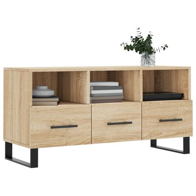 vidaXL TV Cabinet Sonoma Oak 102x36x50 cm Engineered Wood