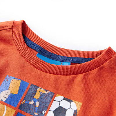 Kids' T-shirt with Long Sleeves Orange 140