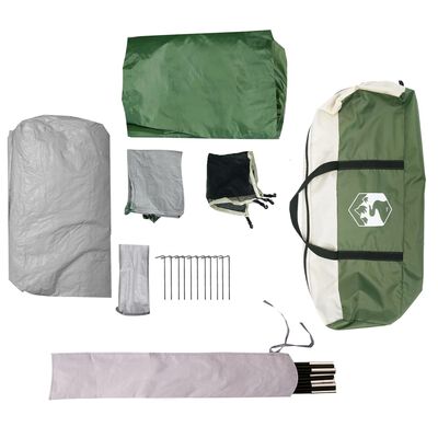 vidaXL Camping Tent Dome 2-Person Green Waterproof