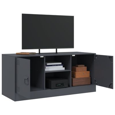 vidaXL TV Cabinet Anthracite 99x39x44 cm Steel