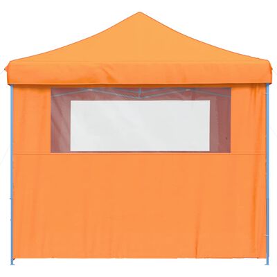 vidaXL Foldable Party Tent Pop-Up with 4 Sidewalls Orange