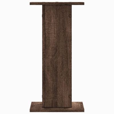 vidaXL Speaker Stands 2 pcs Brown Oak 30x30x60 cm Engineered Wood