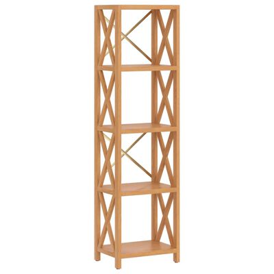 vidaXL 5-Tier Shelf 40x30x146 cm Solid Wood Oak