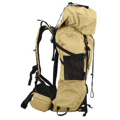 vidaXL Hiking Backpack Khaki 60 L Oxford Fabric