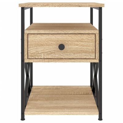 vidaXL Bedside Cabinets 2 pcs Sonoma Oak 40x42x55 cm Engineered Wood