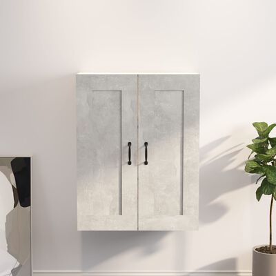 vidaXL Hanging Wall Cabinet Concrete Grey 69.5x32.5x90 cm