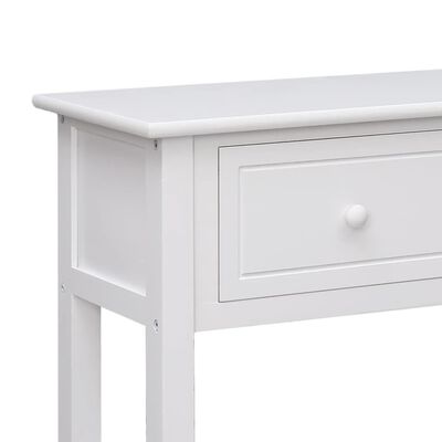 vidaXL Sideboard White 108x30x76 cm Solid Wood Paulownia