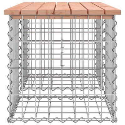 vidaXL Garden Bench Gabion Design 103x44x42 cm Solid Wood Douglas