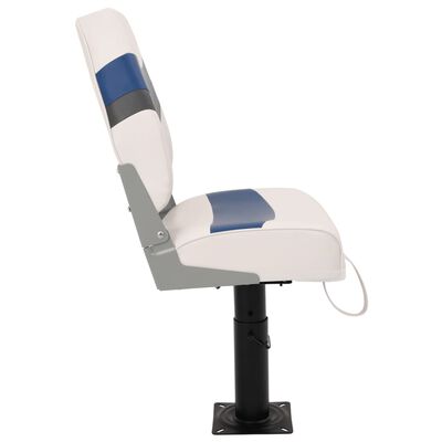 vidaXL Boat Seat with Pedestal Height Adjustable 360° Rotatable