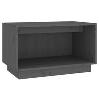 vidaXL TV Cabinet Grey 60x35x35 cm Solid Wood Pine