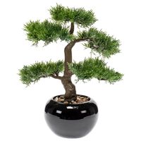 Emerald Artificial Cedar Bonsai Green 34 cm 420003