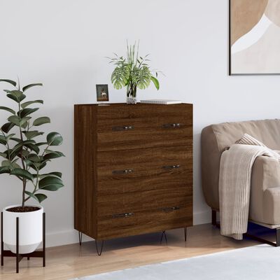 vidaXL Sideboard Brown Oak 69.5x34x90 cm Engineered Wood