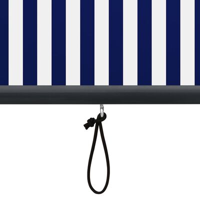 vidaXL Outdoor Roller Blind 80x250 cm Blue and White