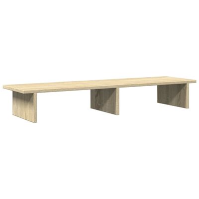 vidaXL Monitor Stand Sonoma Oak 100x27x15 cm Engineered Wood