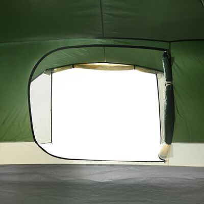 vidaXL Family Tent with Porch 6-Person Green Waterproof