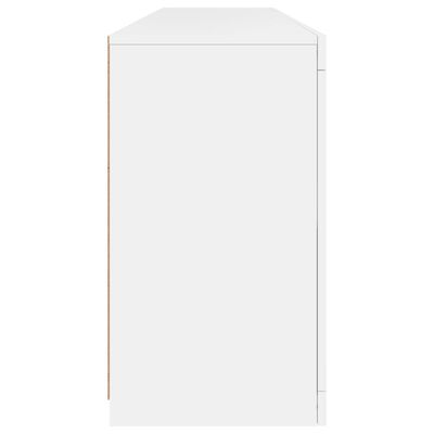 vidaXL Sideboard with LED Lights White 164x37x67 cm