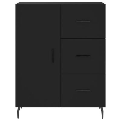 vidaXL Highboard Black 69.5x34x180 cm Engineered Wood