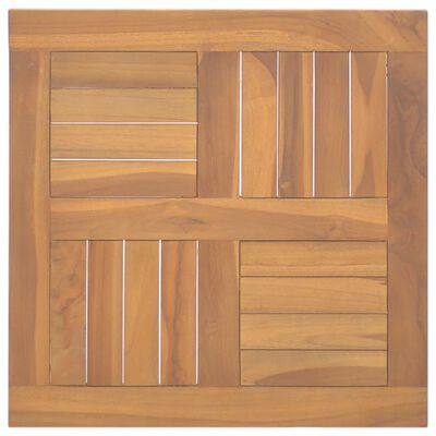 vidaXL Square Table Top 50x50x2.5 cm Solid Wood Teak