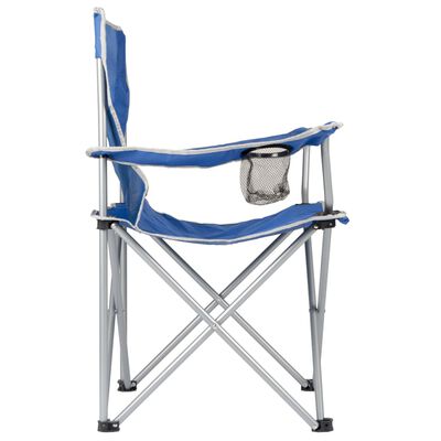 Bo-Camp Folding Camping Chair Steel Blue 1267188